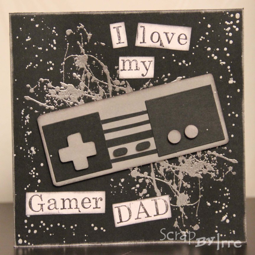 Father’s day card with a Nintendo control