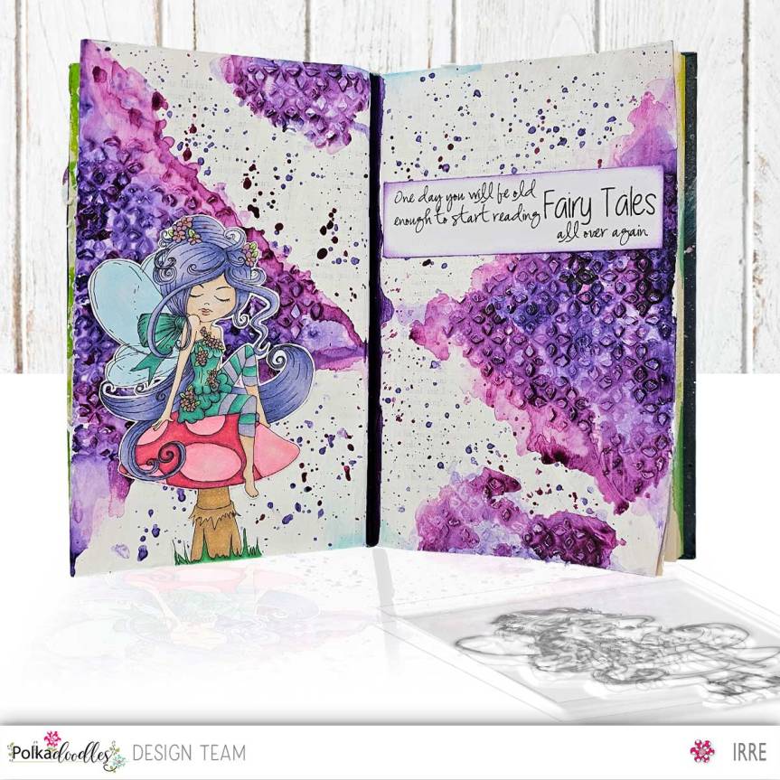 Art journal with Serenity Blossom